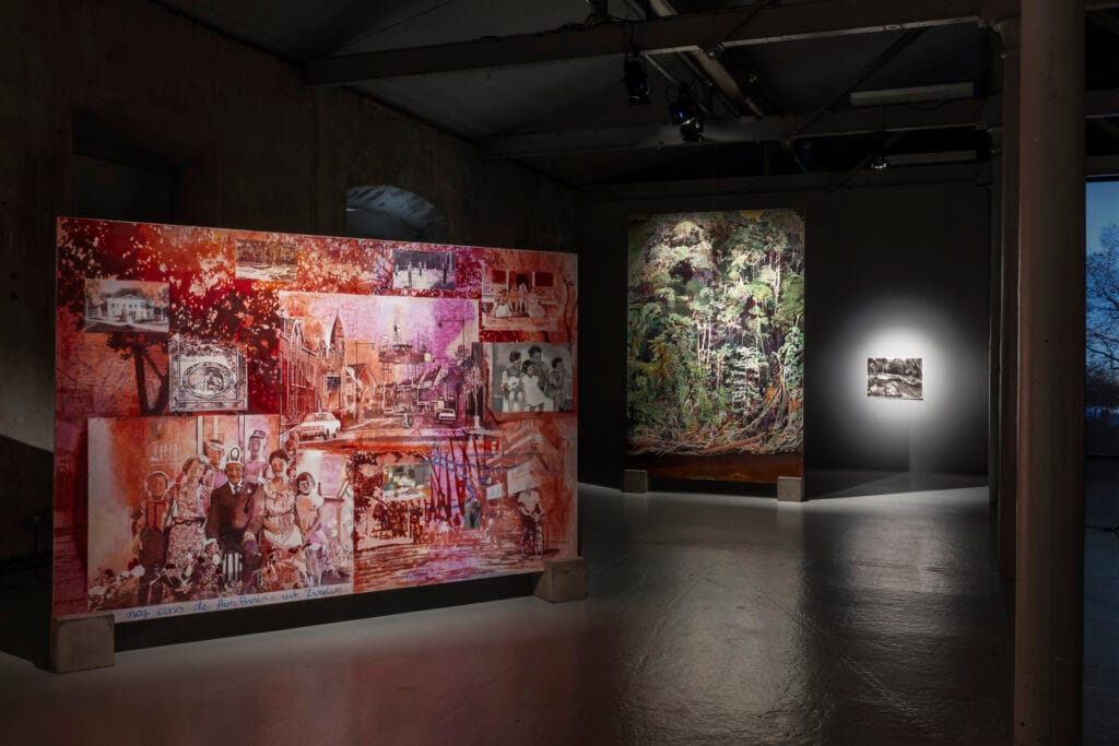 Filippa Arrias. Installationsvy, Att sla rot. Fot Johan Osterholm